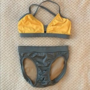 SecondSkin Dancewear Aurora Set - yellow/charcoal